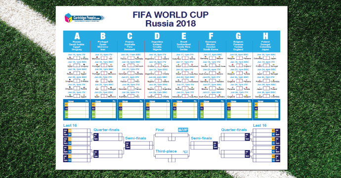 2018 world cup wallchart
