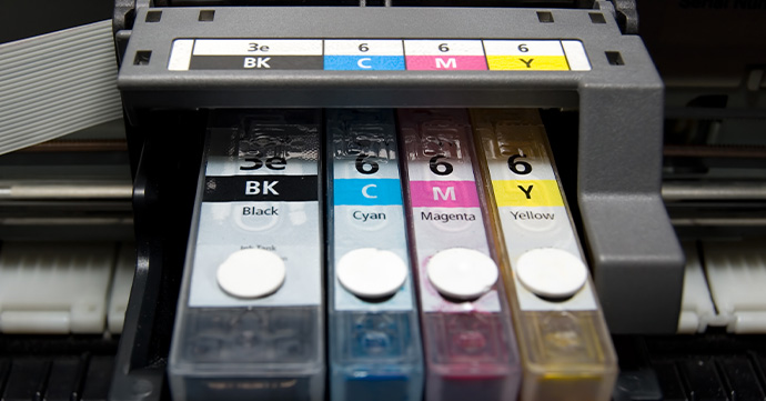 Ink cartridges.