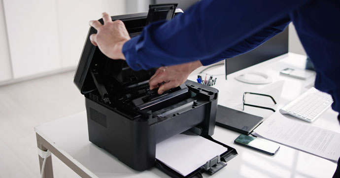 Printer in office.