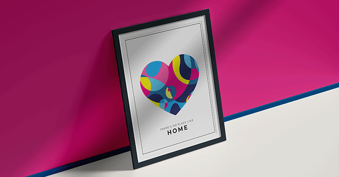 colourful heart print >> colourful heart print
