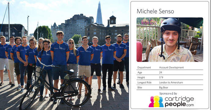 cartridge people sponsor london to paris bike ride for Mind charity