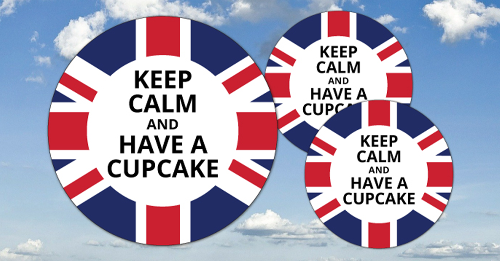 keep calm and have a cup cake cake topper ve day printable