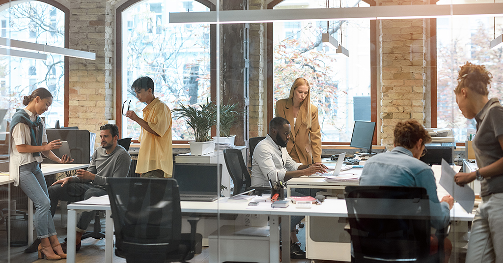 Open plan office