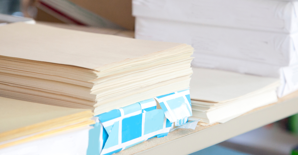 Reams of paper.