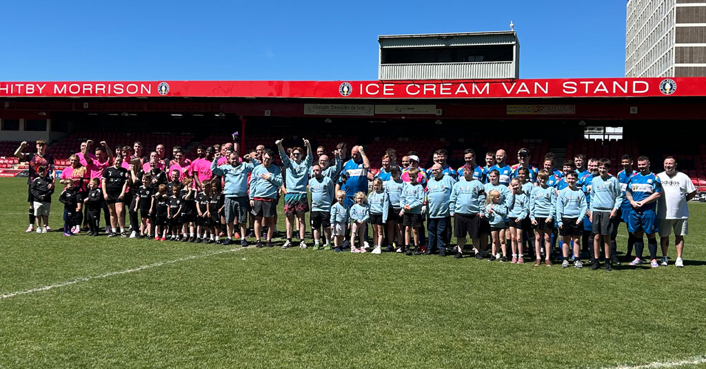 Charity Football Match Players and Mascots