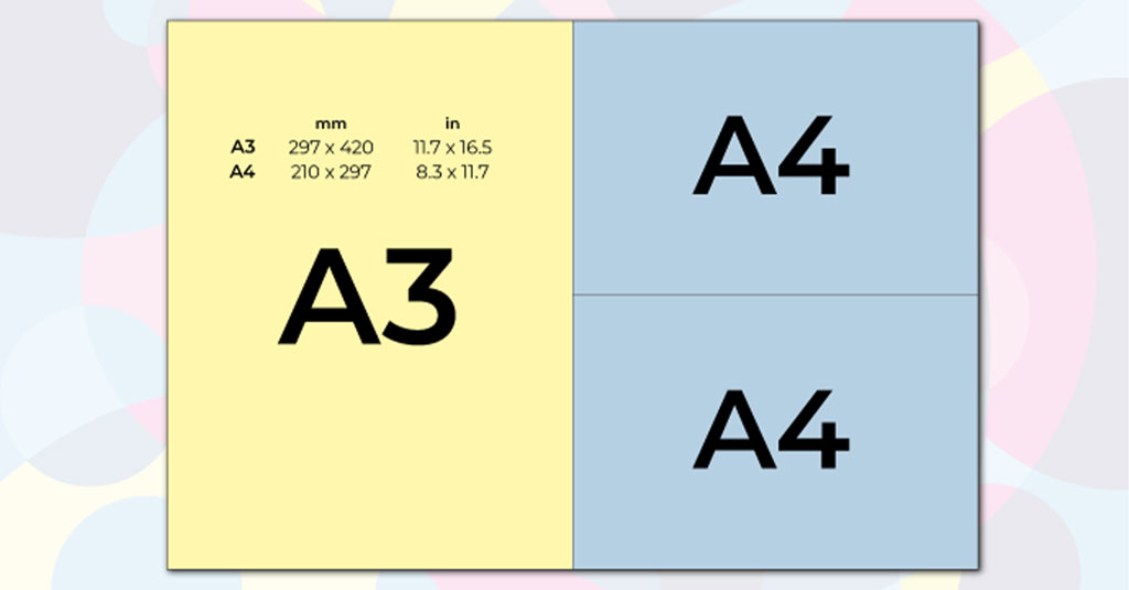 A3 and A4 Size Comparison A3 and A4 Size Comparison